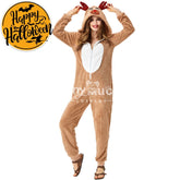 【In Stock】Christmas Cosplay Adult Size Christmas Reindeer Pajamas Costume Second Edition Costumes